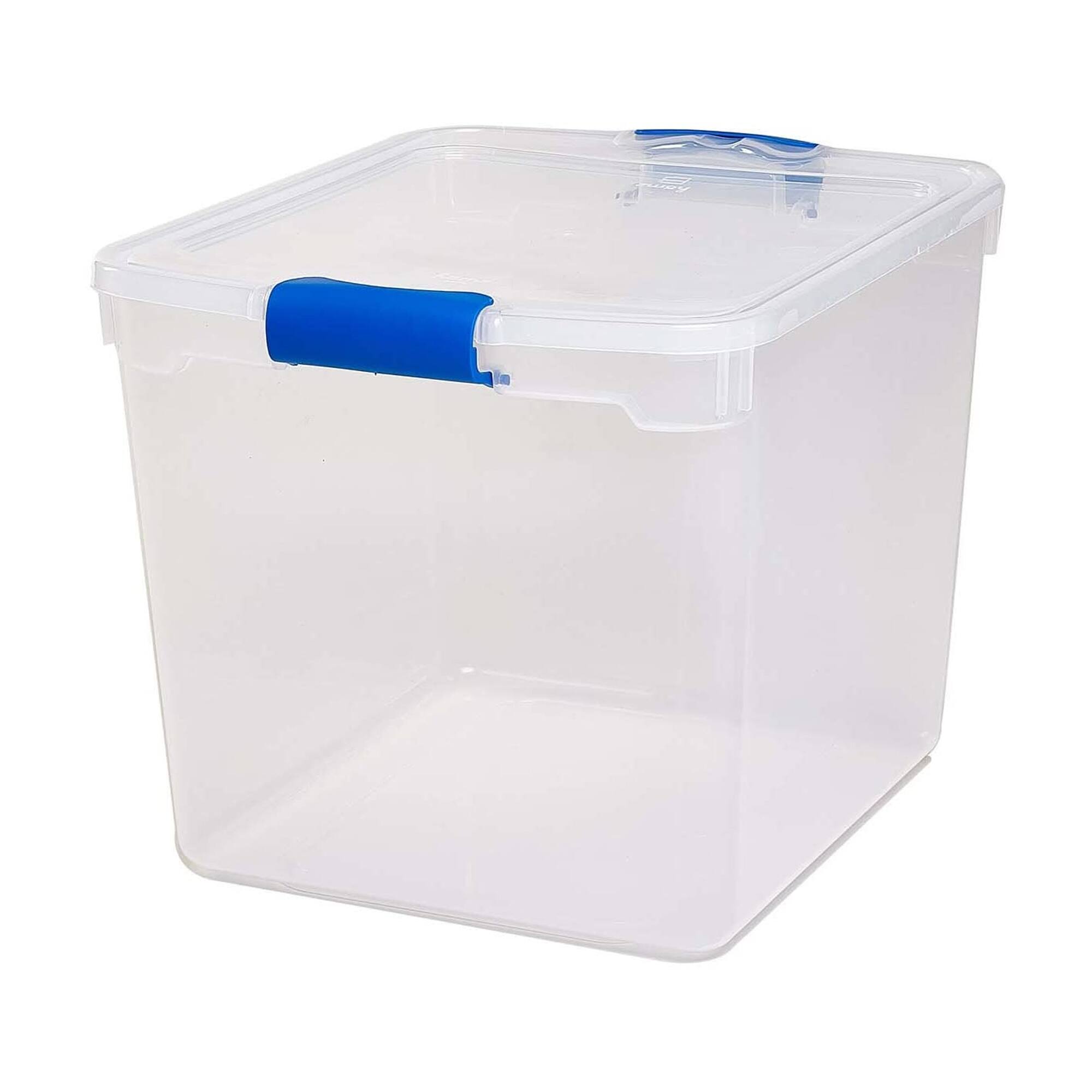 Alt View 7. Homz - Homz 31 Quart Heavy Duty Clear Plastic Stackable Storage Containers, 12 Pack - Clear.