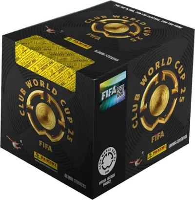 2025 Panini Club World Cup Soccer 50-Count Sticker Box