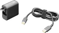 Front Zoom. AC Adapter for Select Lenovo Laptops - Black.