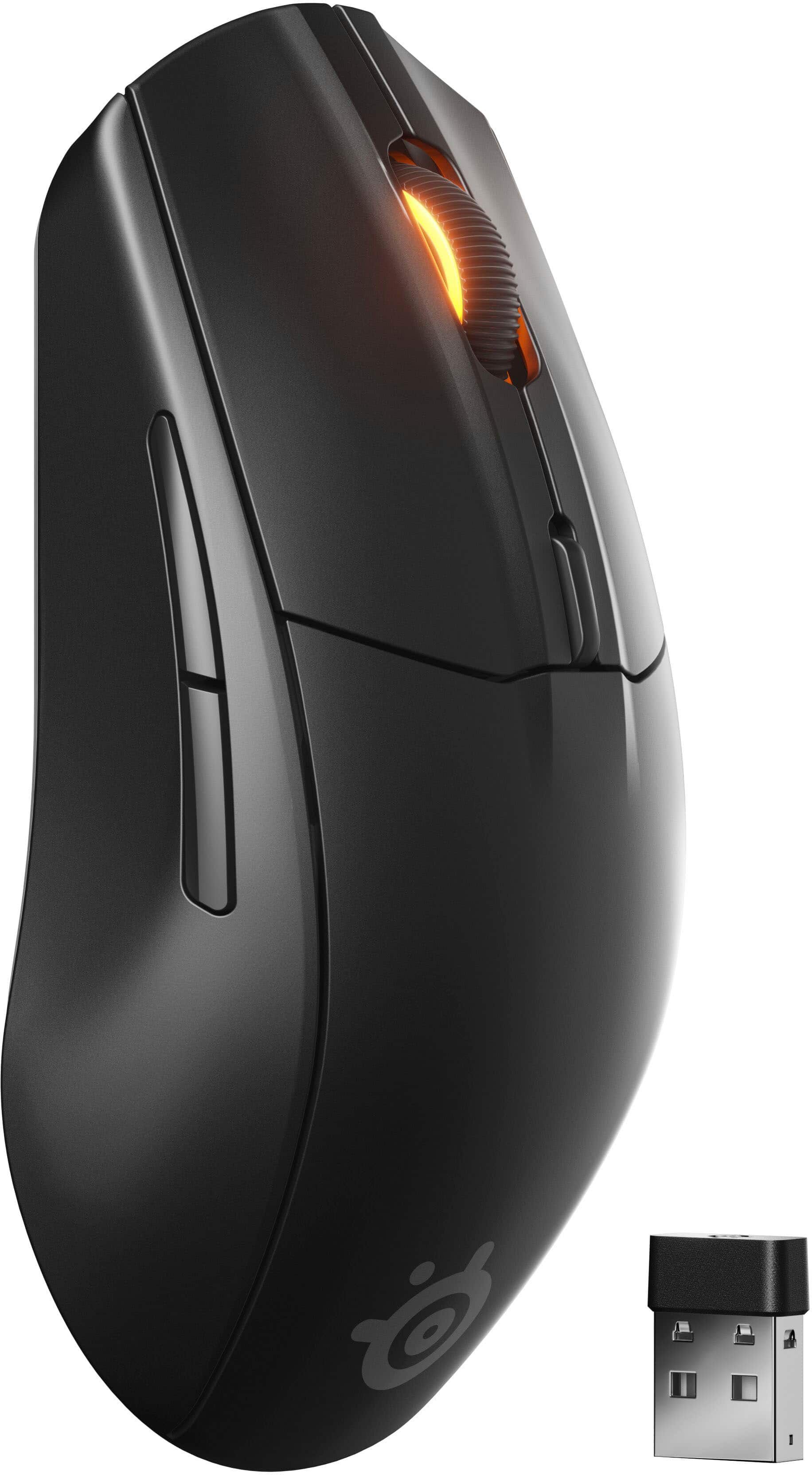 Front. SteelSeries - Rival 3 Gen 2 Wireless Optical Gaming Mouse with Ultra-fast clicks - Black.