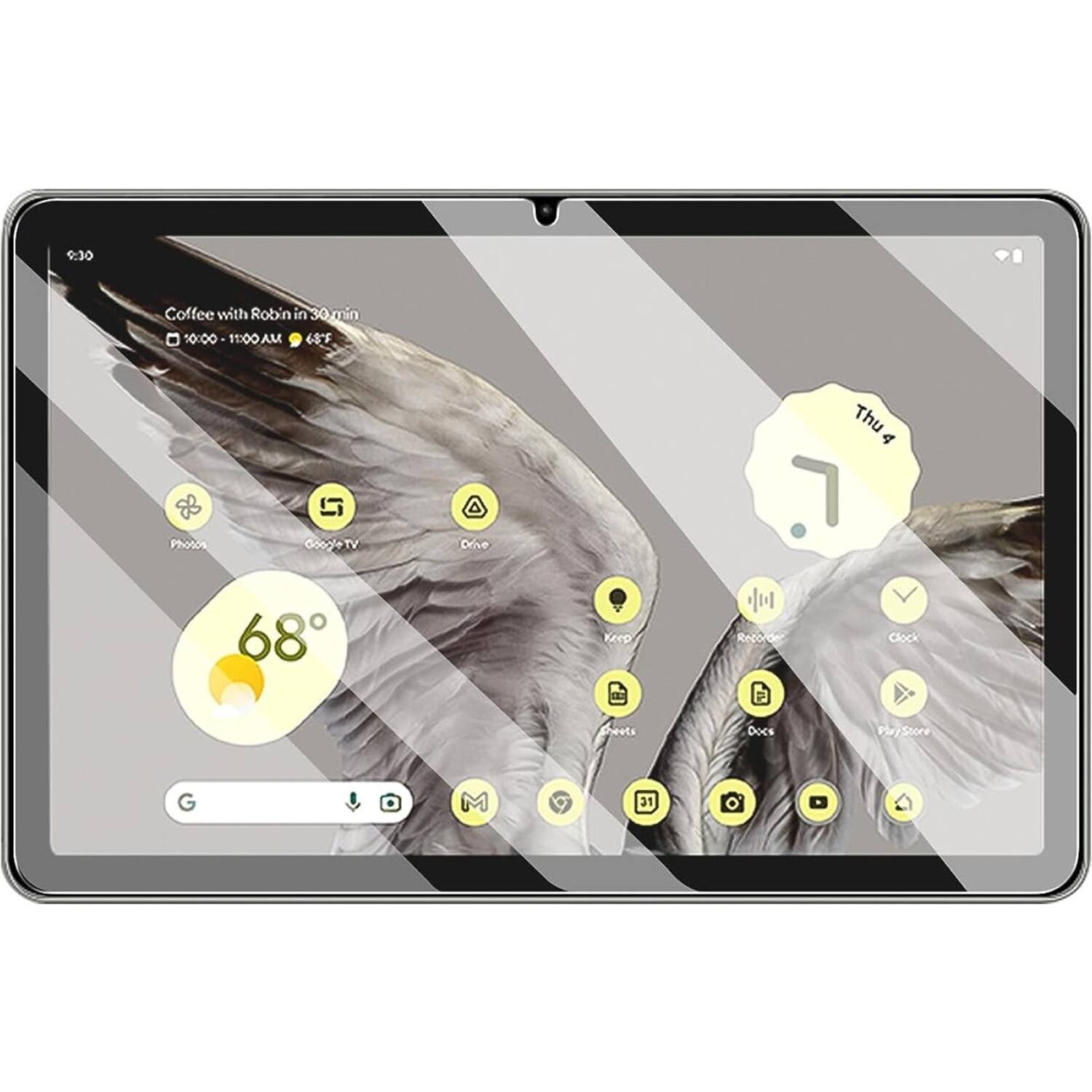 Alt View 11. SaharaCase - ZeroDamage Ultra Strong Tempered Glass Screen Protector for Google Pixel Tablet - Clear.