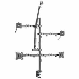 Mount-It! - All-In-One Studio Mount for Monitors Up to 32" With Camera & Mic Arm Setup - Black