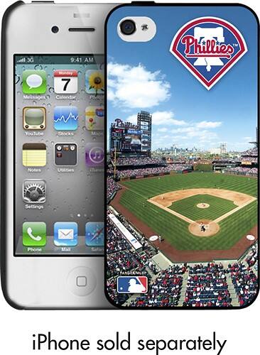 Front Standard. Pangea Brands - Philadelphia Phillies Case for Apple® iPhone® 4 and iPhone 4S.