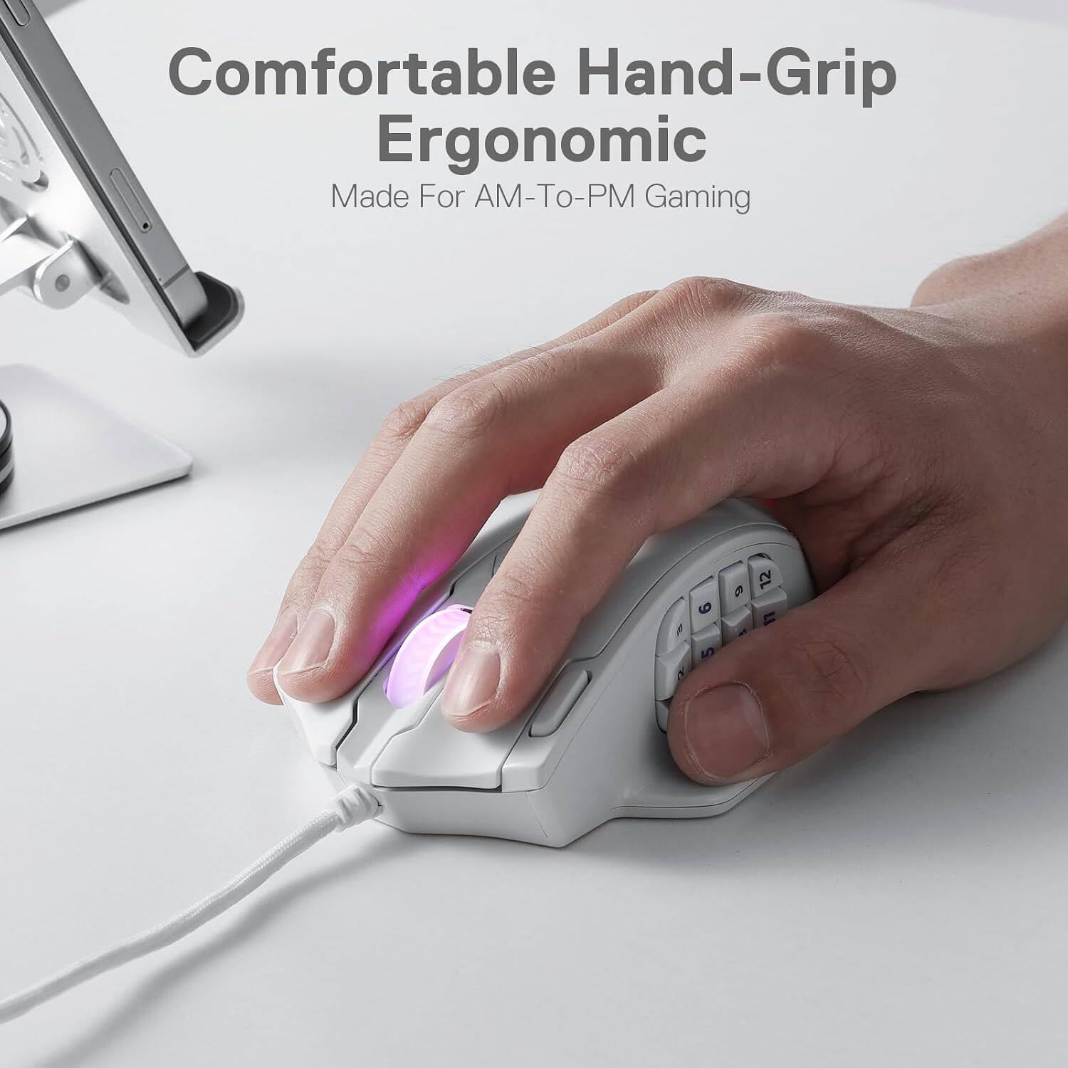 Comfortable Hand-Grip Ergonomic  
Made For AM-To-PM Gaming