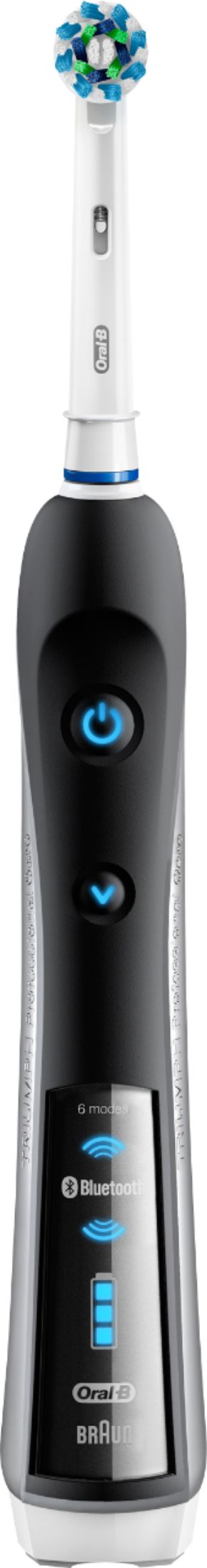Angle View: Oral-B - SmartSeries Pro 7000 Rechargeable Toothbrush with Bluetooth - Black