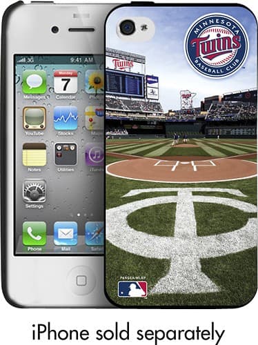 Front Standard. Pangea Brands - Minnesota Twins Case for Apple® iPhone® 4 and iPhone 4S.