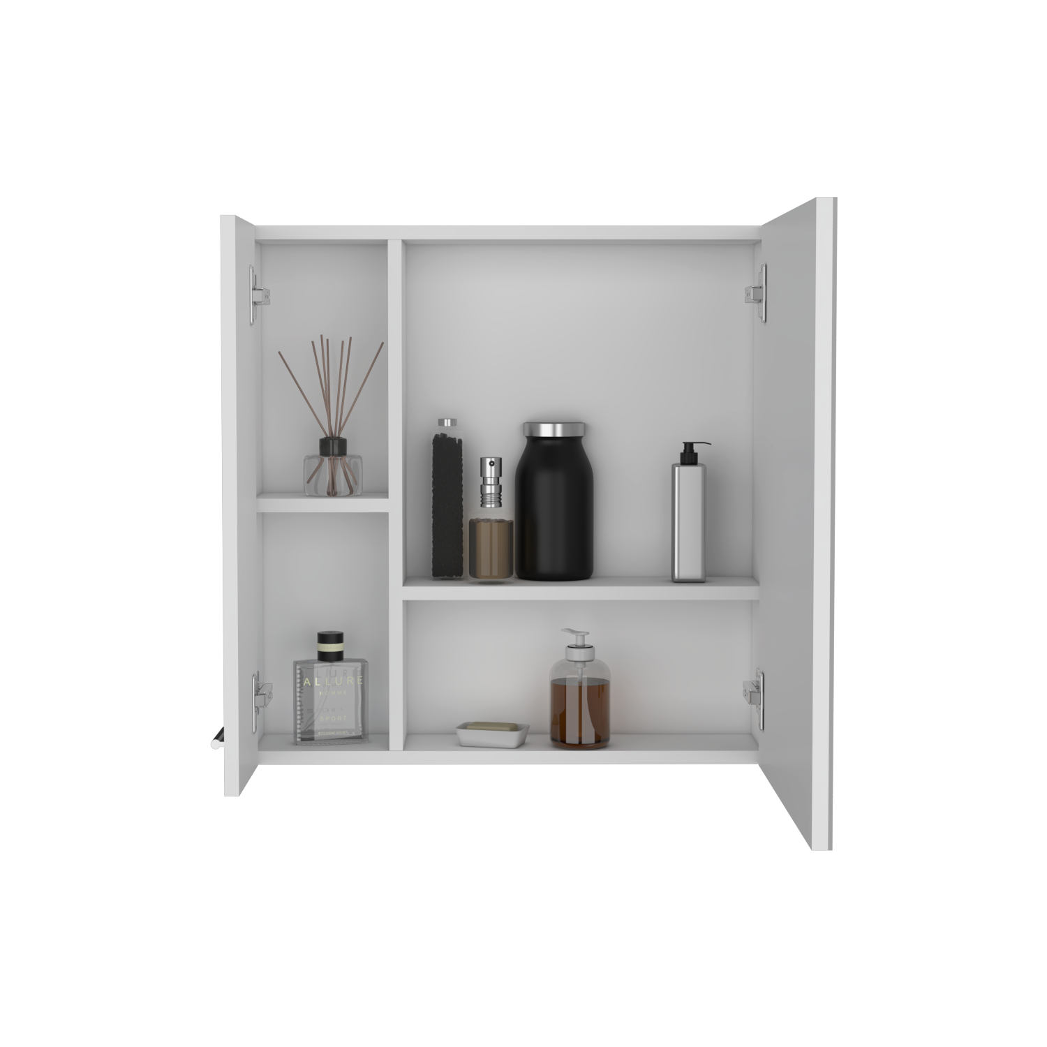 Left. Treevol Furniture - Prague Medicine Cabinet ,Bathroom,White - White.