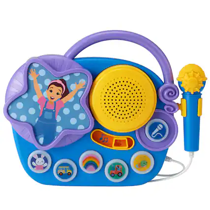 Front. eKids - eKids Ms Rachel Karaoke Boombox with Microphone for Kids - Multicolor.