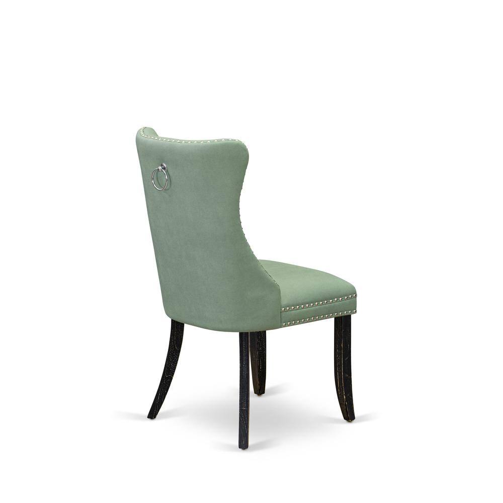 Left. East West Furniture - Parson Chairs - Black.