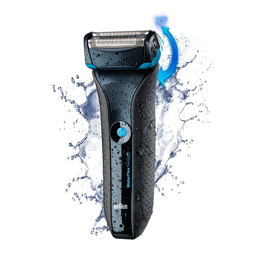 Best Buy: Braun Waterflex Wet/Dry Electric Shaver Black WF2S