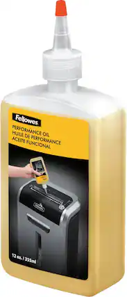 Front. Fellowes - Powershred 12 Oz. Shredder Oil - Light Amber.
