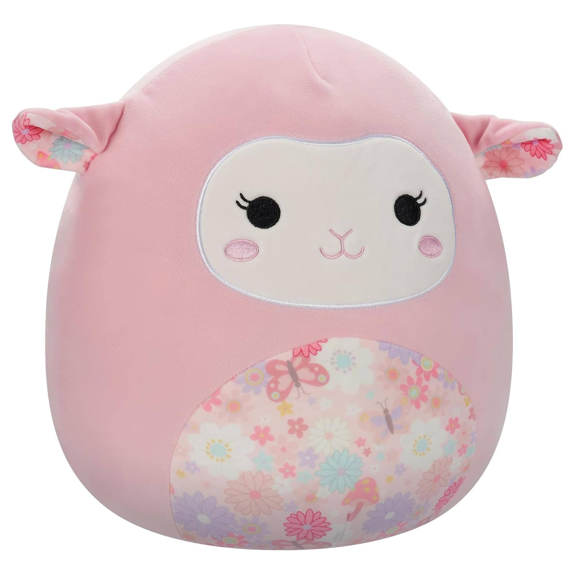 Alt View 3. Kellytoy - Squishmallow 12 Inch Plush | Lala the Pink Lamb - Pink.