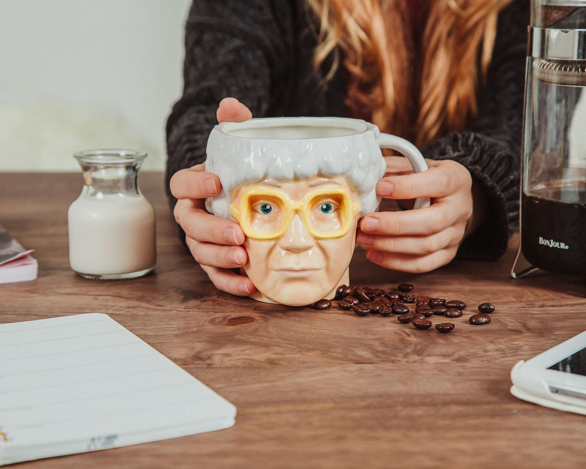 Alt View 10. Silver Buffalo - The Golden Girls Sophia Petrillo Sculpted Ceramic Mug | Holds 20 Ounces - Yellow.
