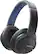 Left. Sony - Wireless Over-the-Ear Stereo Headphones - Blue.