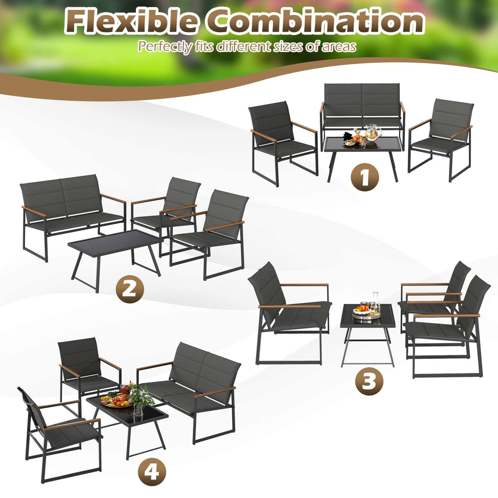Flexible Combination Perfectly fits different sizes of areas 1 2 3 4