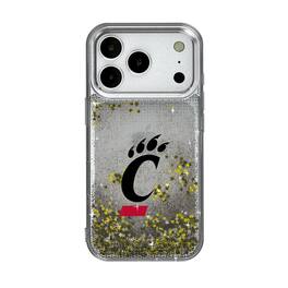 Keyscaper - NCAA - Cincinnati Bearcats Linen Logo iPhone Glitter Case - 13 - Multicolor