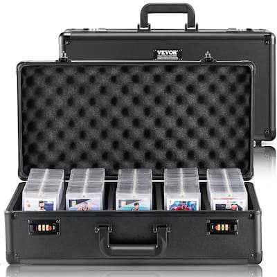 VEVOR Graded Card Storage Box, 5 Slots, Graded Sports Cards Holder VEVOR Graded Card Storage Box, 5 Slots, Graded Sports Cards Holder