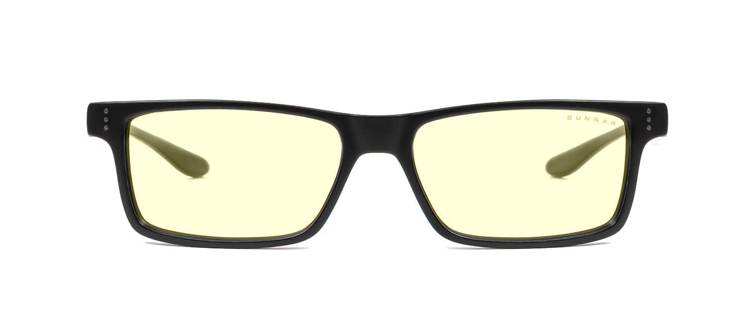 GUNNAR - Gaming Glasses - Cruz, Amber Neutral Lens - Blue Light Blocking, Relieve Dry Eye, For Cross Room Veiwing - Onyx