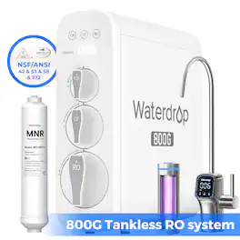 Waterdrop - G3P800 Reverse Osmosis System Extra WD-MNR35 Water Filter - White
