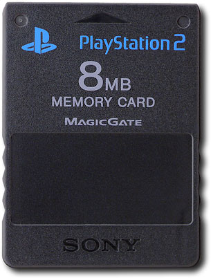  Sony - 8MB Memory Card for PlayStation 2 - Black