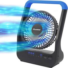 Loheer - Battery Powered Fan Portable Desk Fan for Camping Quiet USB Travel Cooling with Timer