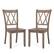 Front. Costway - Costway Wooden Dining Chairs Set of 2 with Ergonomic Seat Rubber Wood Frame & High Backrest - Brown.