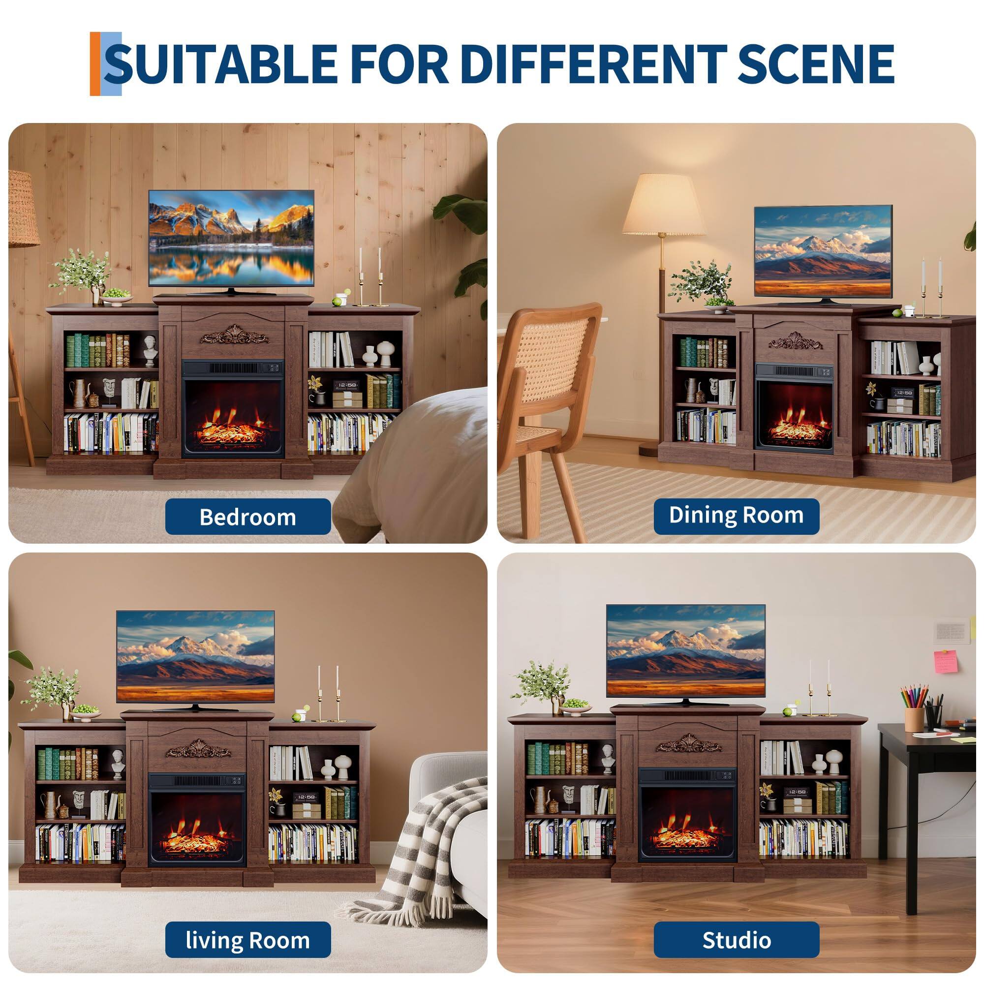 SUITABLE FOR DIFFERENT SCENE

- Bedroom
- Dining Room
- Living Room
- Studio