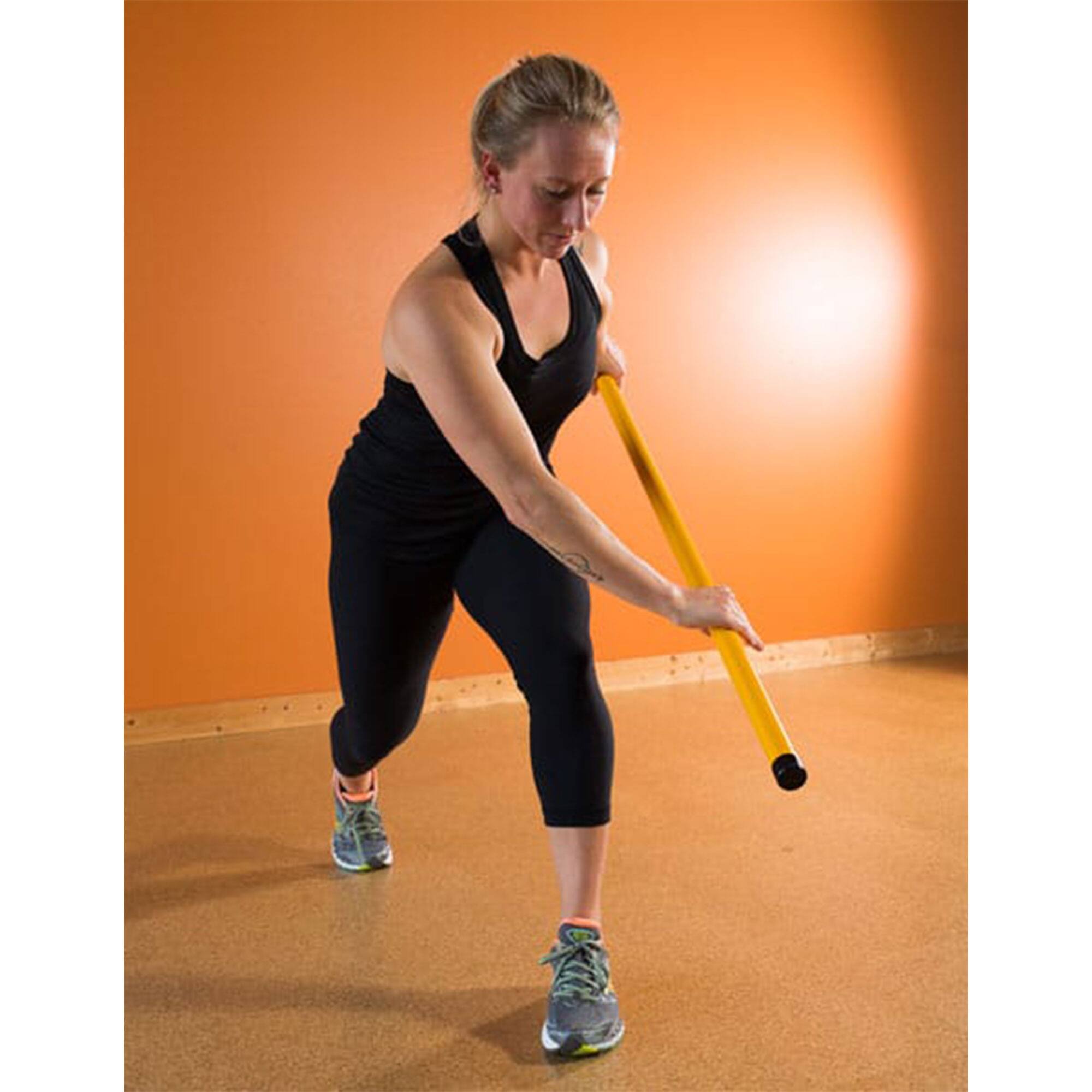Alt View 4. Prism Fitness - Prism Fitness 5 Pound Smart Stick for Balance, Alignment, and Range of Motion - Yellow.