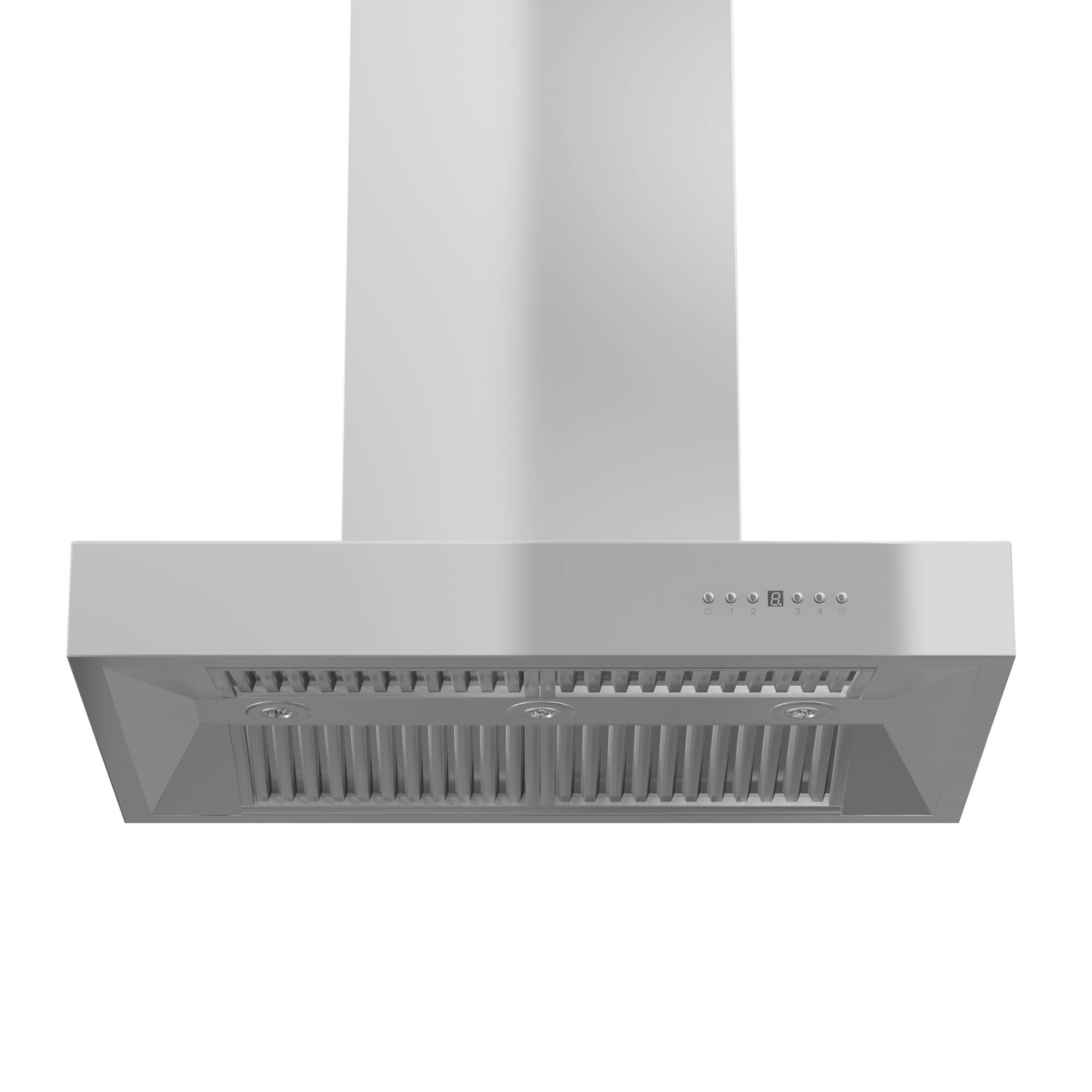 Alt View 1. ZLINE - ZLINE 36 in. Ducted Outdoor Island Mount Range Hood in Stainless Steel (KECOMi-304-36) - Stainless steel.