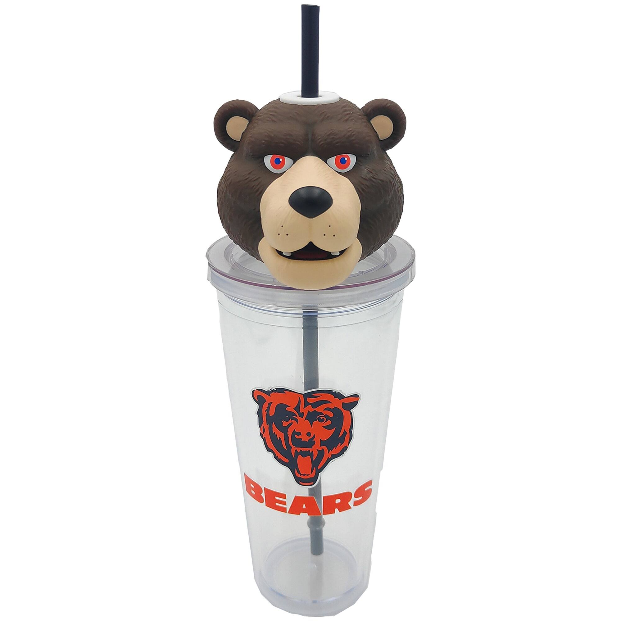 Front. Pegasus - Chicago Bears Mascot Lid 24oz. Sipper Cup - Multicolor.