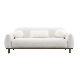 Vaczon - Cozy Bench-Style Sofa with Soft Cushioning and Plush Accent Pillows, Ideal for Family Room or Lounge - Oat