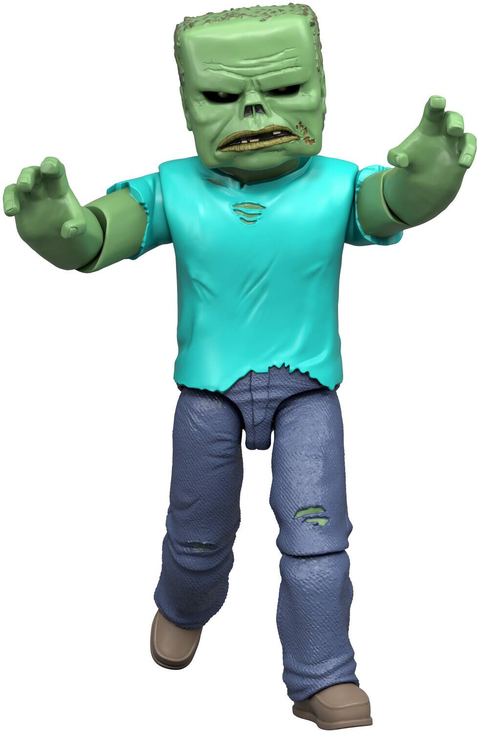 Alt View 2. Mattel - Mattel - A Minecraft Movie Zombie Figure   - COLLECTIBLES - Multicolor.