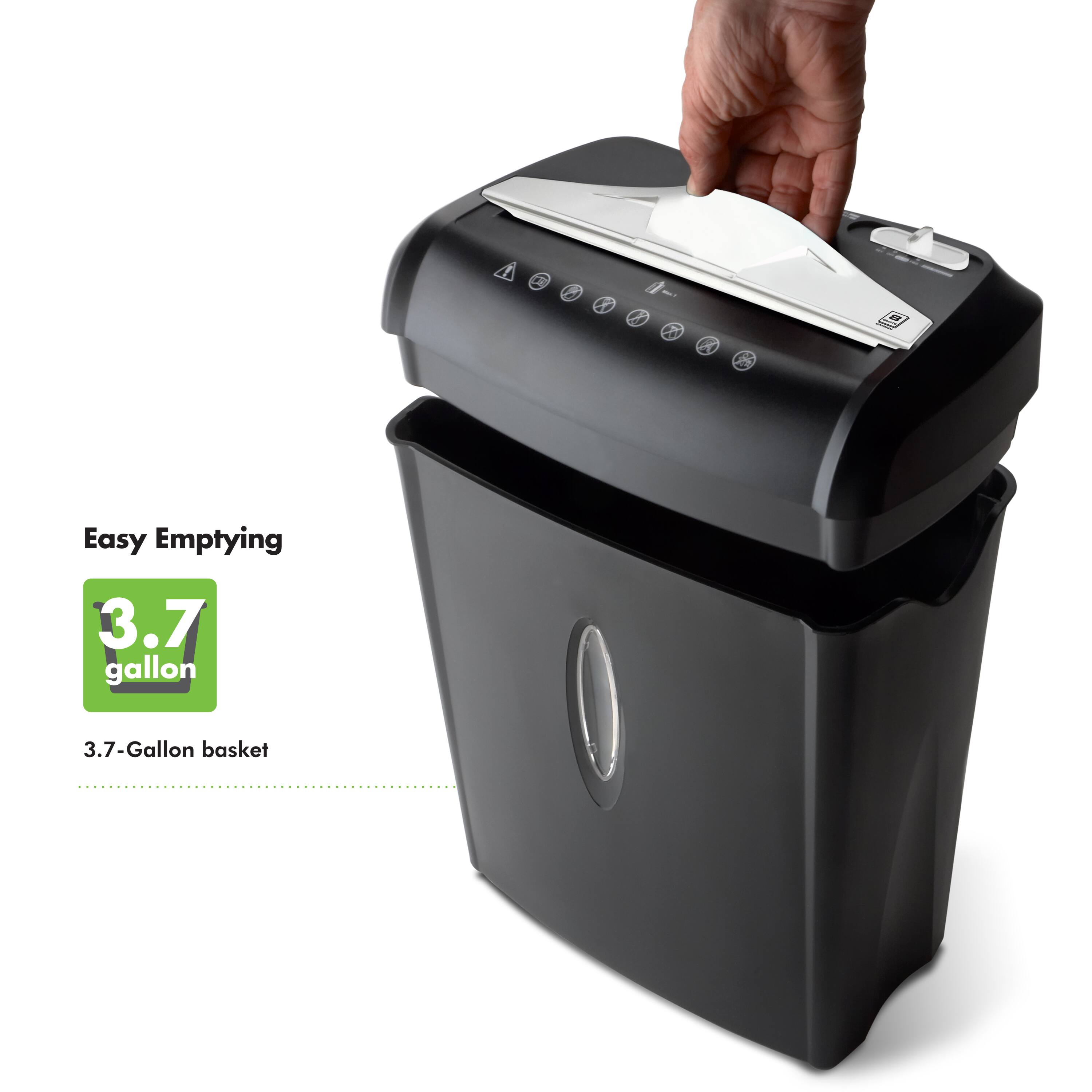 Easy Emptying  
3.7 gallon  
3.7-Gallon basket