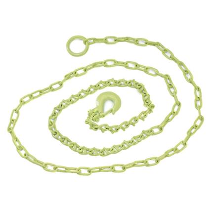 Front. Timber Tuff - Timber Tuff TMW-20 12-Foot Log Grabber Chain Loop Slides Over 2" Ball, Green - Green.