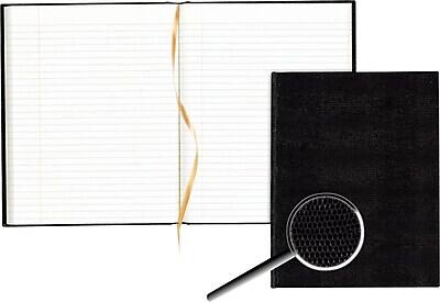 Alt View 5. Blueline - Blueline Executive Hardcover Journal, 8.5" x 10.75", College Ruled, Black, 150 Pages (A10.81) - Black.
