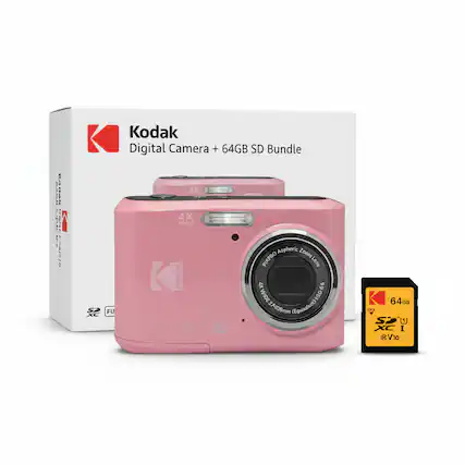 Kodak Digital Camera + 64GB SD Bundle
4X WIDE Aspheric Zoom
PIXPRO A66
64GB SDXC UHS-I V10
FUJIFILM