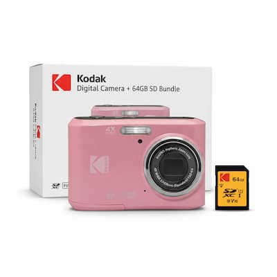 Kodak PixPro FZ45 16MP 1080p Full HD Digital Camera (Pastel Pink Kodak PixPro FZ45 16MP 1080p Full HD Digital Camera (Pastel Pink