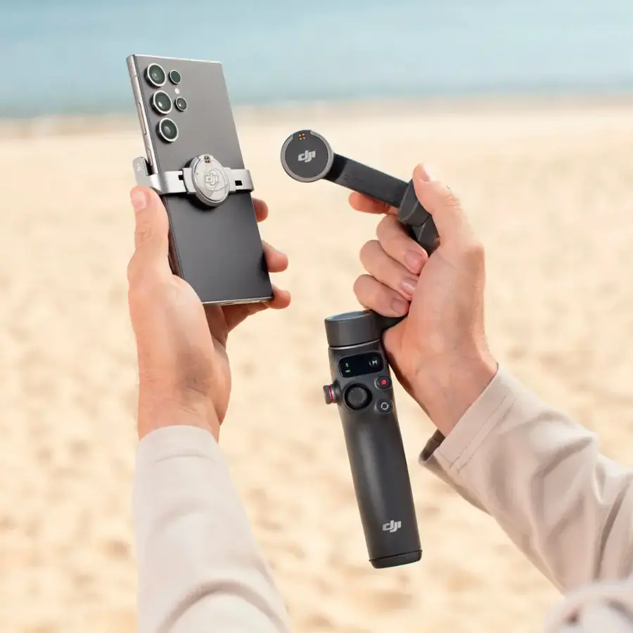 Alt View 9. DJI - Osmo Mobile 7P Smartphone 3-Axis Gimbal Stabilizer - Gray.
