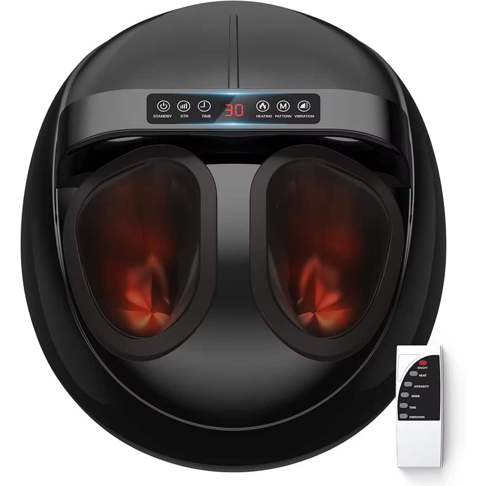 Luckbyte - Shiatsu Foot Massager with 9 Intensities 5 Modes Heat for Muscle Relax and Stress Relief