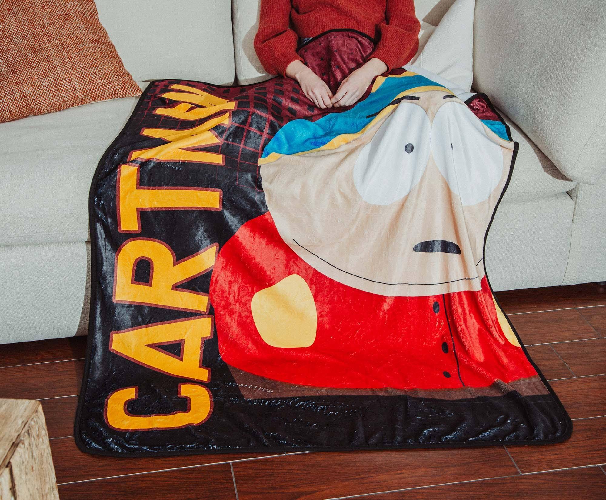 Alt View 4. Surreal Entertainment - South Park Eric Cartman Fleece Throw Blanket | 45 x 60 Inches - Red.