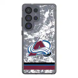 Keyscaper - NHL - Colorado Avalanche Galaxy Stripe Clear Ice Case - S23 - Multicolor