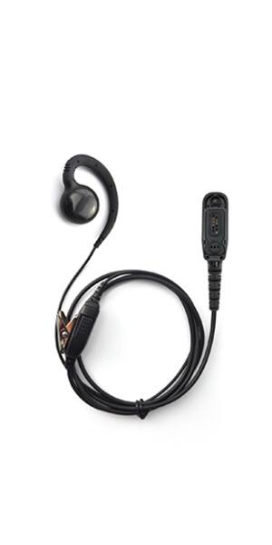 Front. ProMaxPower - Swivel Earpiece with PTT Mic for Motorola XPR7550e, APX900 & Other Radios - Straight Cable.