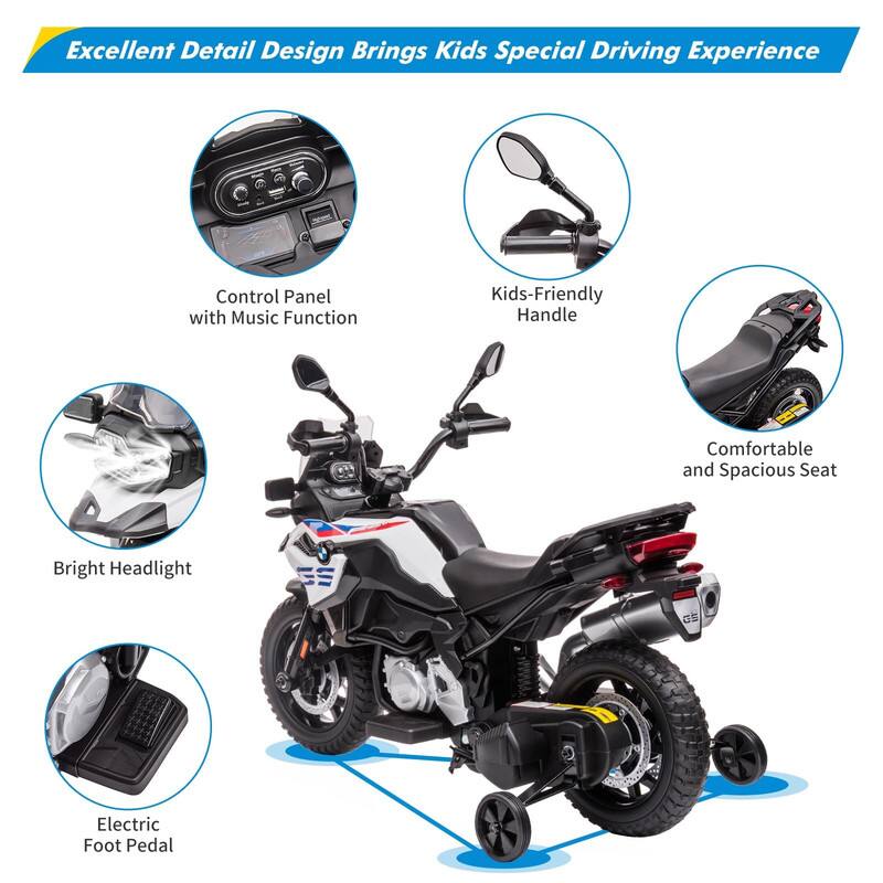 Excellent Detail Design Brings Kids Special Driving Experience

- Control Panel with Music Function
- Kids-Friendly Handle
- Comfortable and Spacious Seat
- Bright Headlight
- Electric Foot Pedal