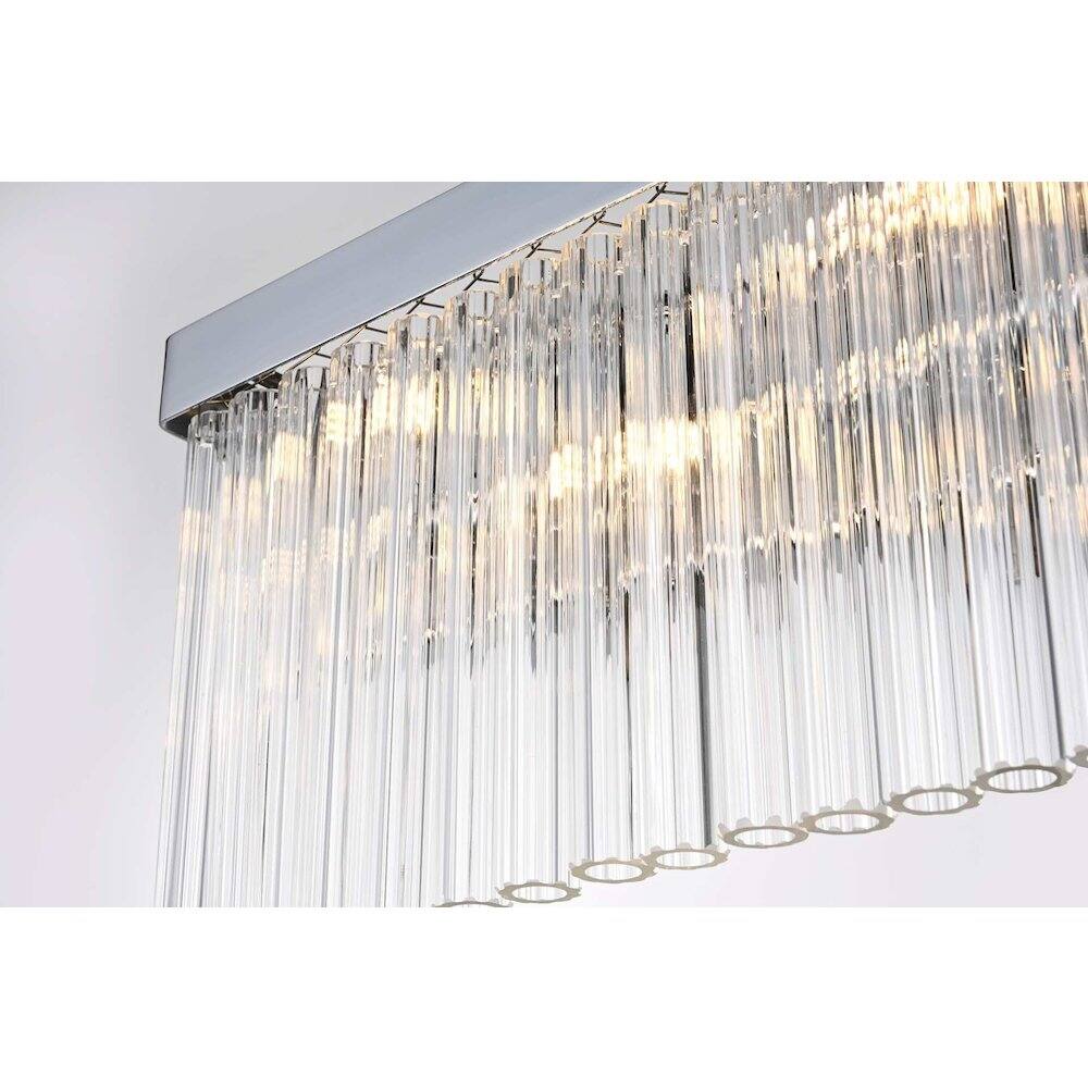 Alt View 2. Elegant Lighting - Harlow 19 inch Wall Sconce in Chrome - Chrome.