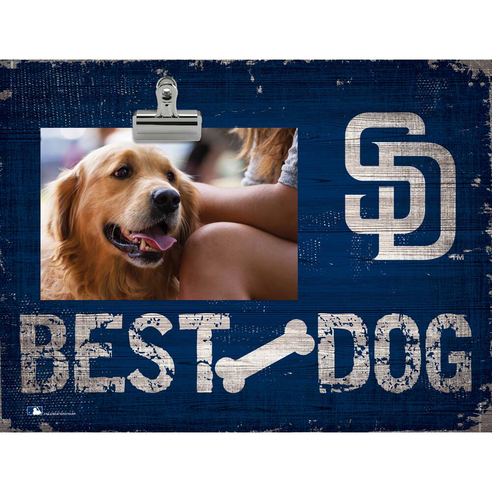 San Diego Padres 10.5" x 8" Best Dog Clip Photo Frame