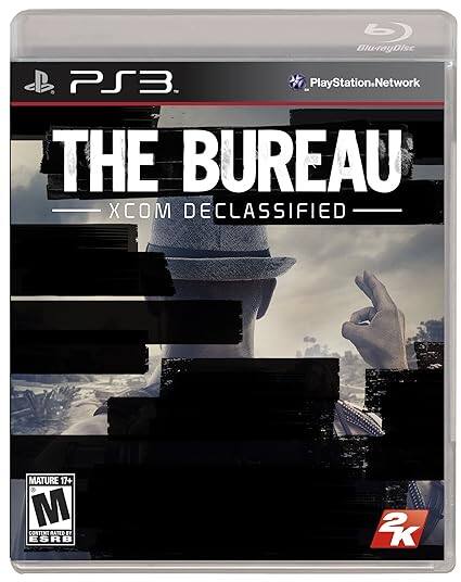 Blu-ray Disc  
PS3  
PlayStation.Network  

THE BUREAU  
XCOM DECLASSIFIED  

MATURE 17+  
M CONTENT RATED BY ESRB  

2K