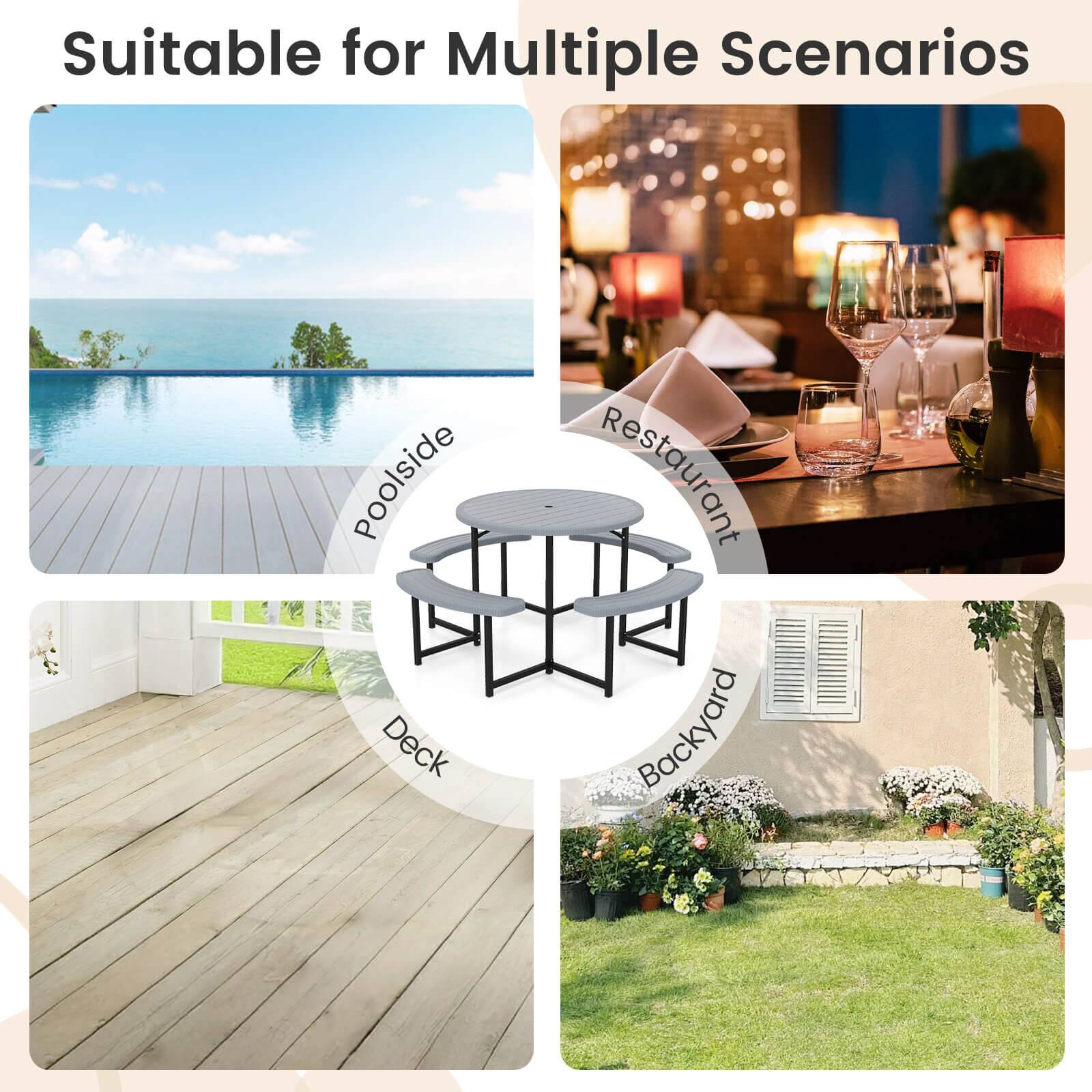 Suitable for Multiple Scenarios: poolside, Deck, Restaurant, Backyard