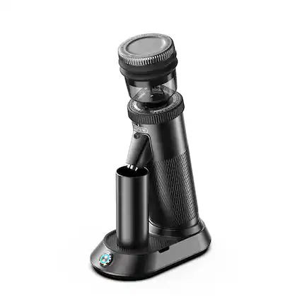 Front. HiBREW - G5 Electric Coffee Grinder, Coffee Grinder with Stepless Grind Adjustment, Dual-Speed Grinding - Black.