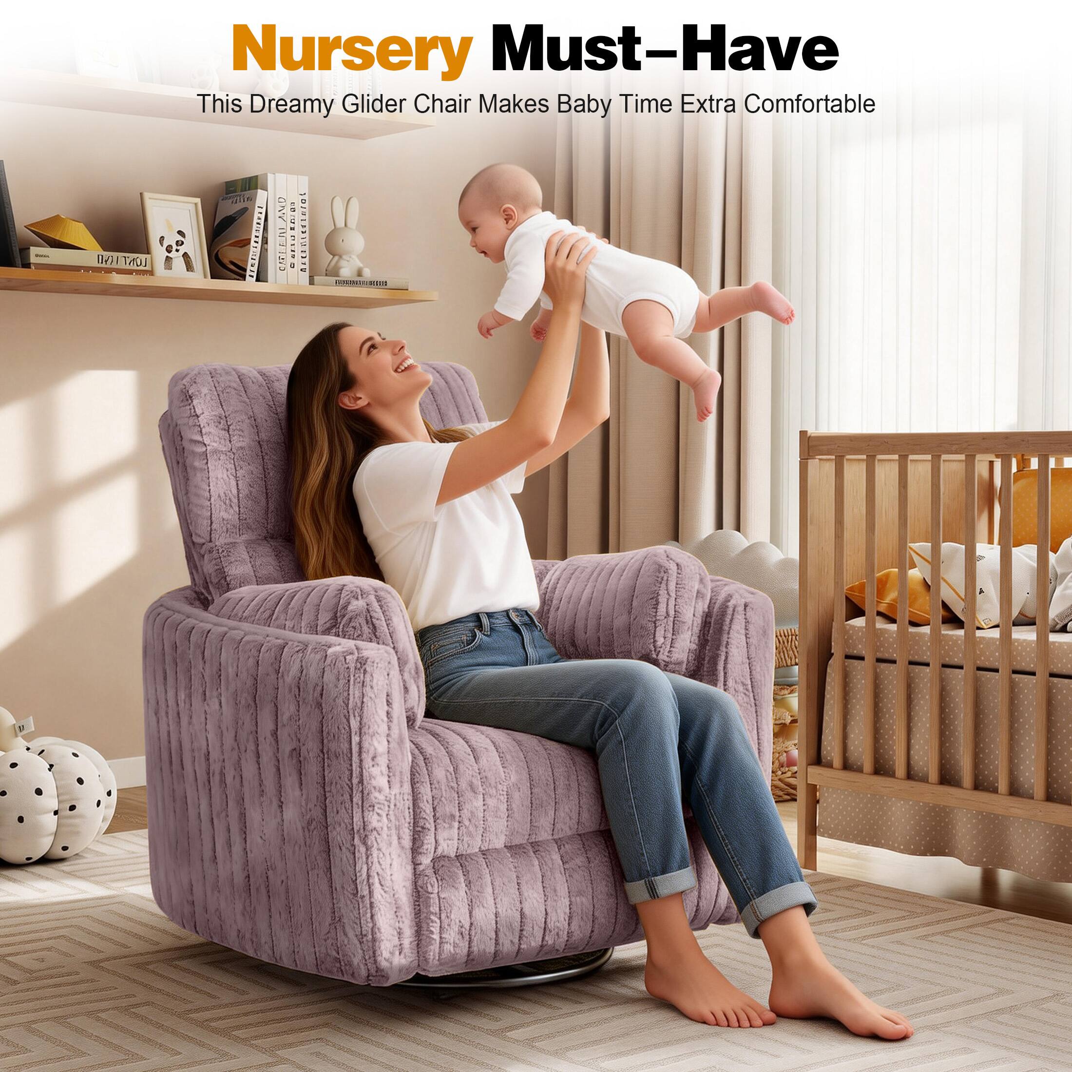 Nursery Must-Have  
This Dreamy Glider Chair Makes Baby Time Extra Comfortable