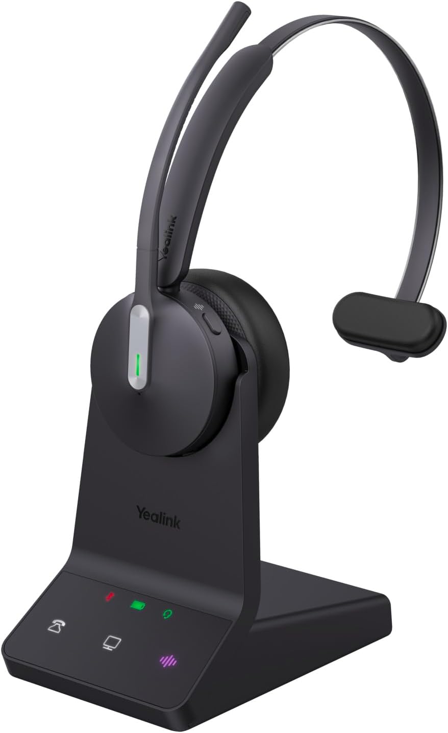 Yealink - 1208672 WH64 Mono UC Wireless Headset,DECT&Bluetooth